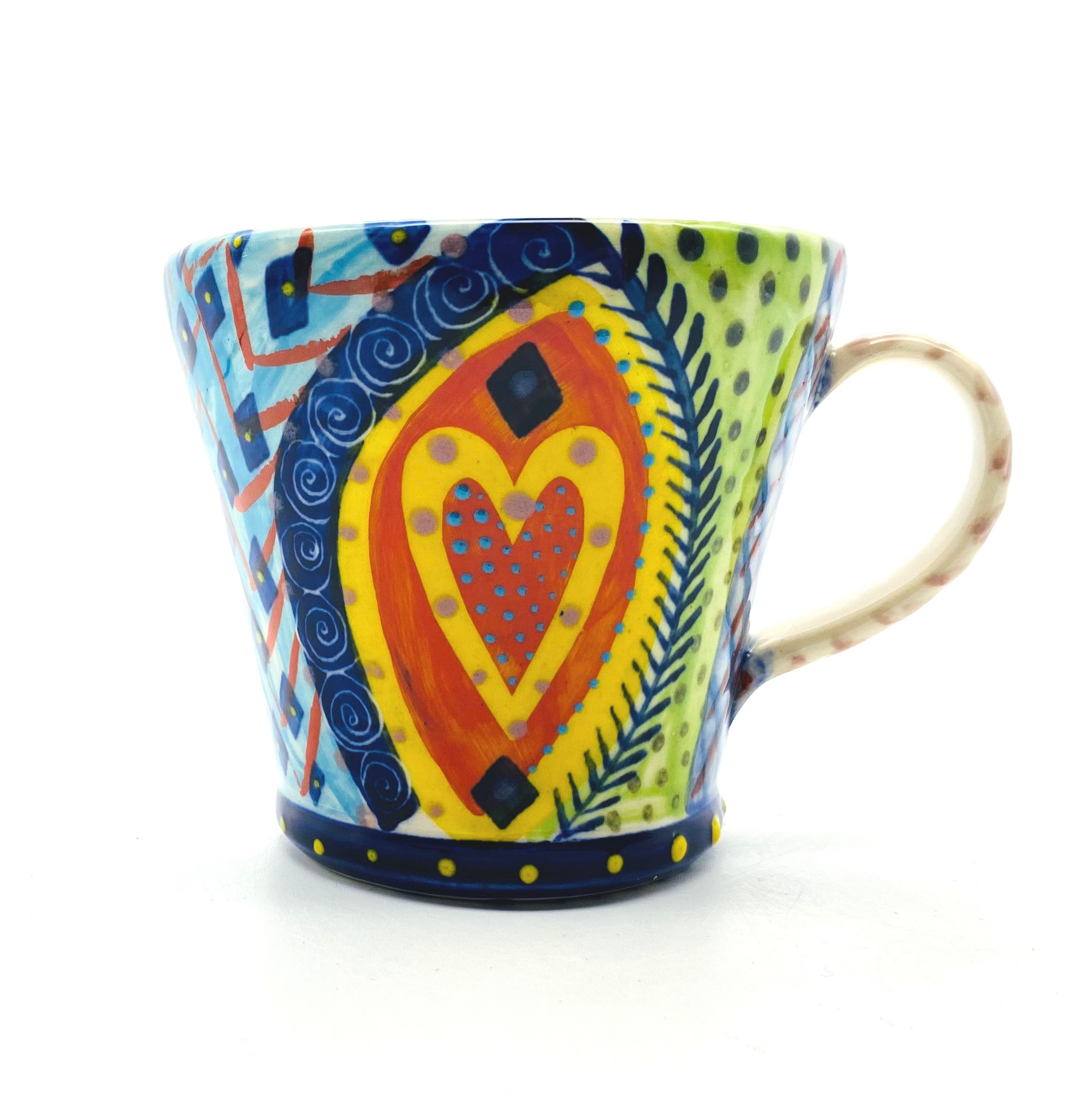 Pru Green - Heart Mug
