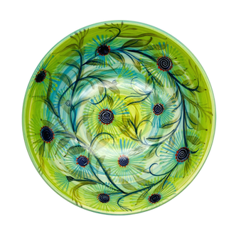 Pru Green - Large Bottlebrush Bowl