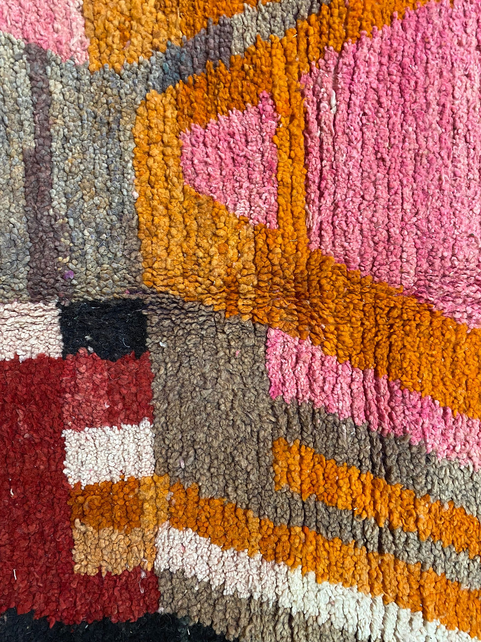 Miniatyrbild: Moroccan Berber rug - Beni ourain rug - all wool berber rug - Custom area rug