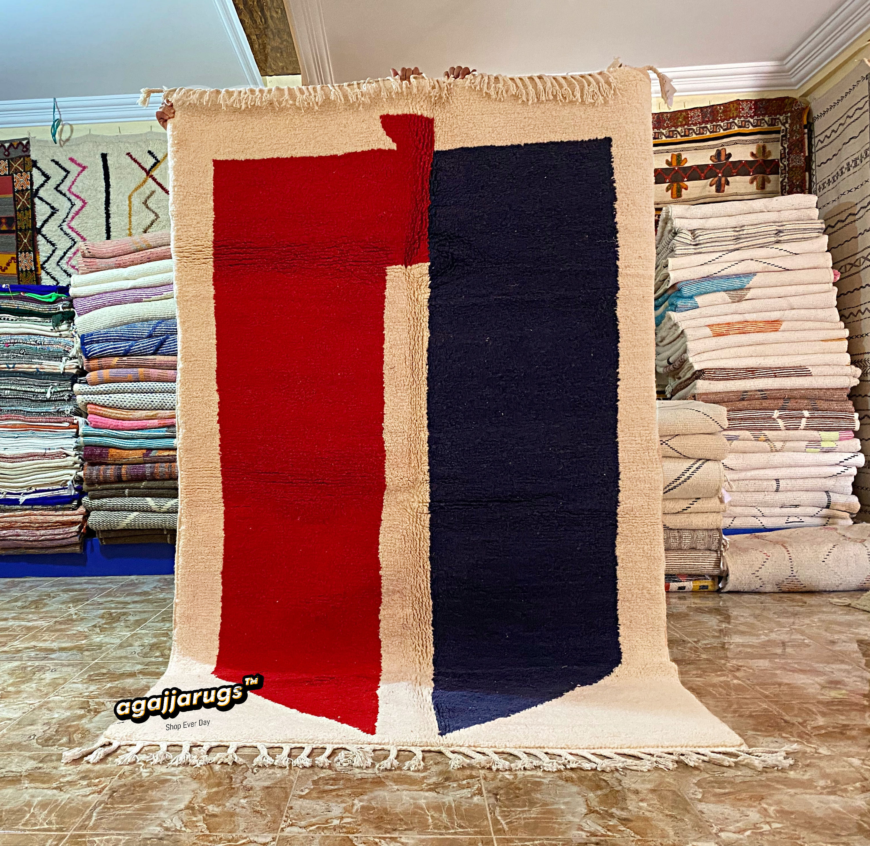 Gorgeous Beni Ourain Rug, Moroccan Rug, Wool Rug, Handmade gift