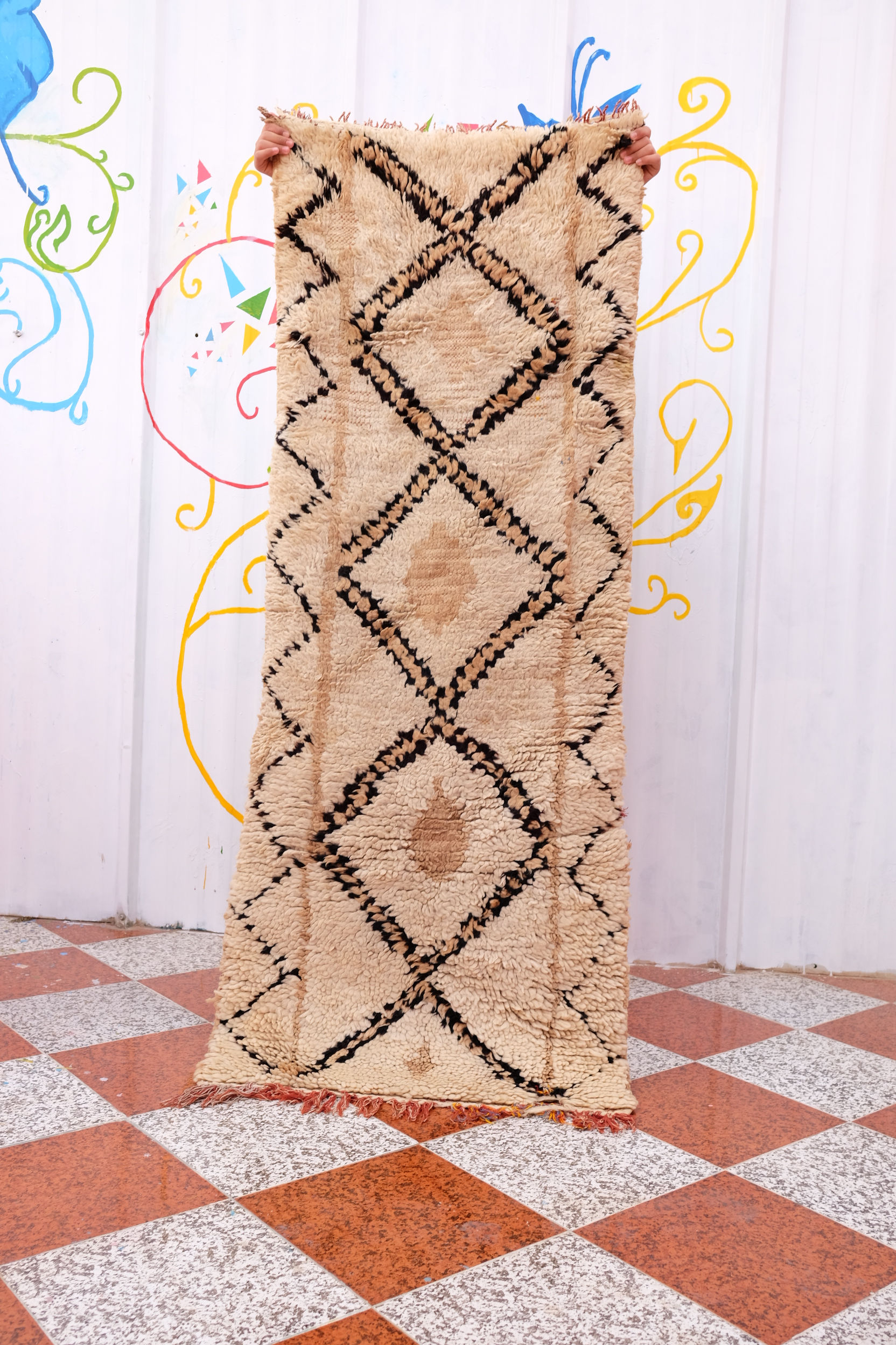 Beni ourain rug- Authentic Moroccan Rug