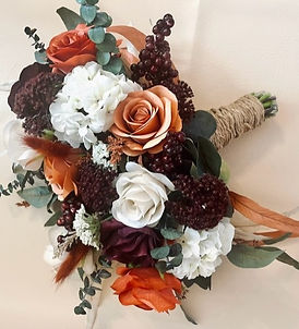 Let us handcraft your bridal bouquet and matching florals, tailored to your unique vision! Matching bridesmaids bouquets, toss bouquet, boutonnieres and other accessories are available. Share your inspiration photos or design ideas and watch as we bring them to life with care and creativity. From a single bouquet to a full bridal package, we’ll keep you updated on our progress to ensure everything is perfect. 

Plus, enjoy bundle discounts on large orders and additional savings when you match your arch and aisle florals!

Contact us to receive a same day quote. 