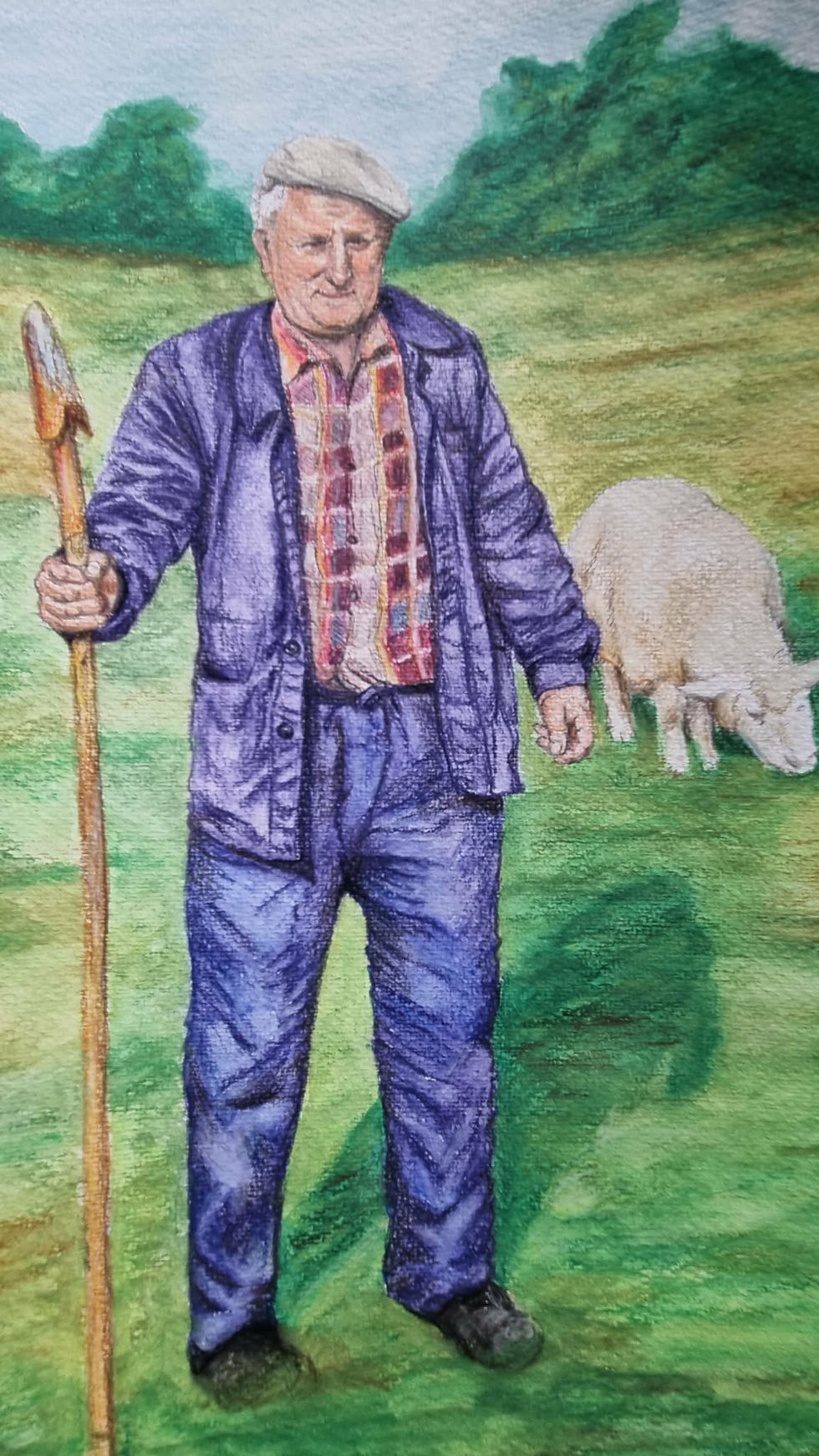 Miniature : Portrait au crayon de couleur