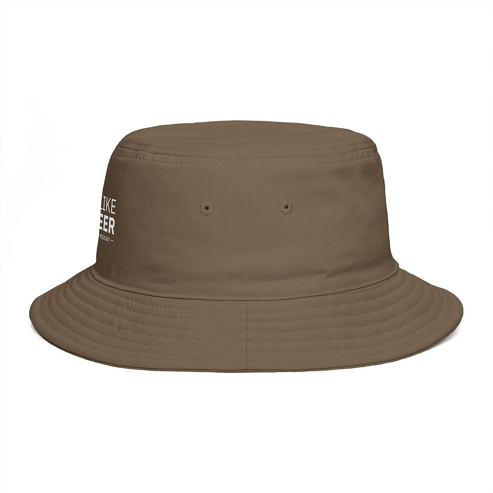 Thumbnail: I Like Beer Podcast Bucket Hat — Retro Microphone Beer Lover Hat