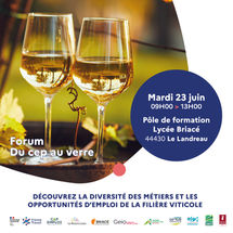 FORUM : Du Cep au verre :  le 23 juin, 9h-13h au Landreau (44430)