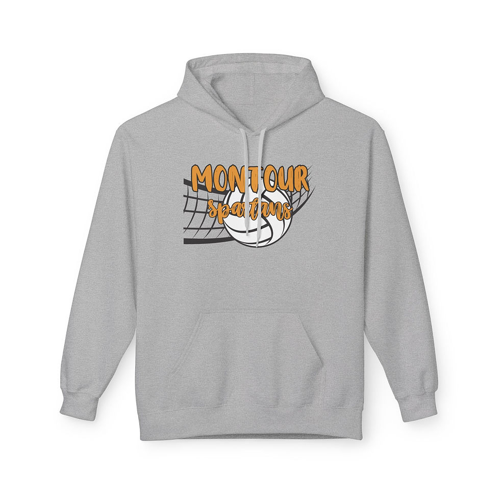 Thumbnail: Montour Spartans Volleyball Vintage Lettering Hoodie | School Spirit