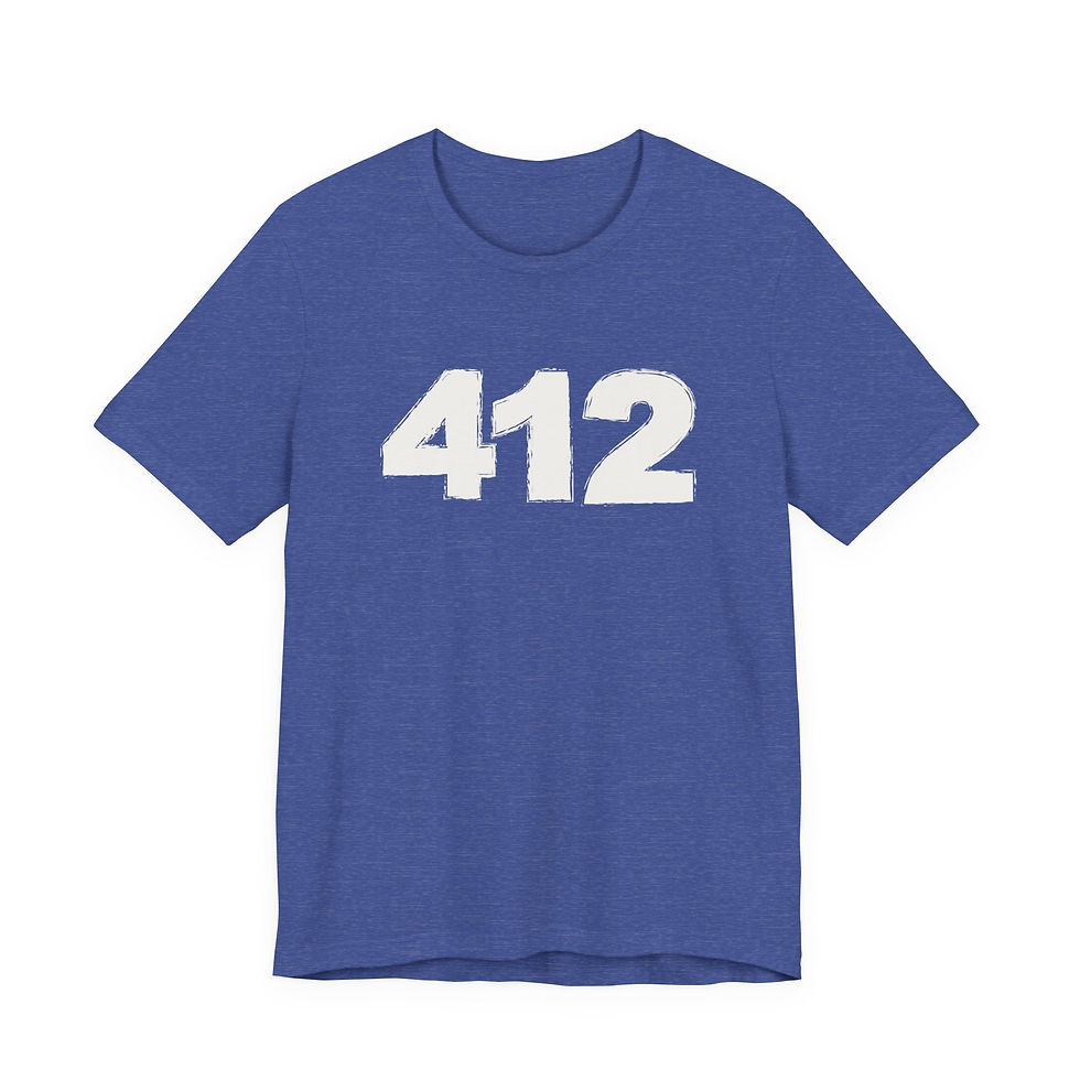 Thumbnail: 412 Graphic Tee — Retro Bold Number T-Shirt