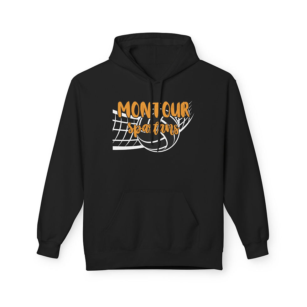 Thumbnail: Montour Spartans Volleyball Vintage Lettering Hoodie | School Spirit