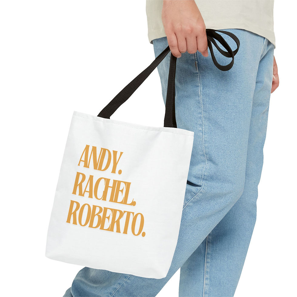 Thumbnail: Pittsburgh Three Sisters Canvas Tote Bag- Andy. Rachel. Roberto. 