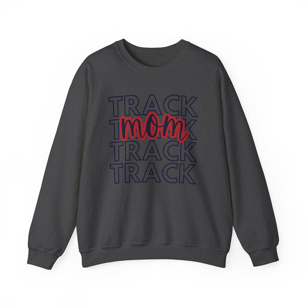 Thumbnail: Track and Field Mom Sweatshirt | Sports Mom Logo Crewneck