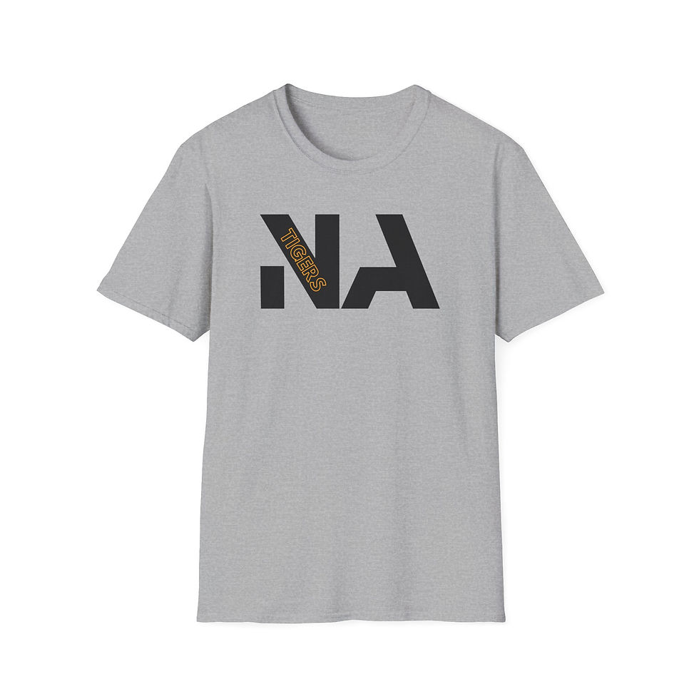 Thumbnail: North Allegheny Tigers Minimalist Lettering T-Shirt | Black & Gold