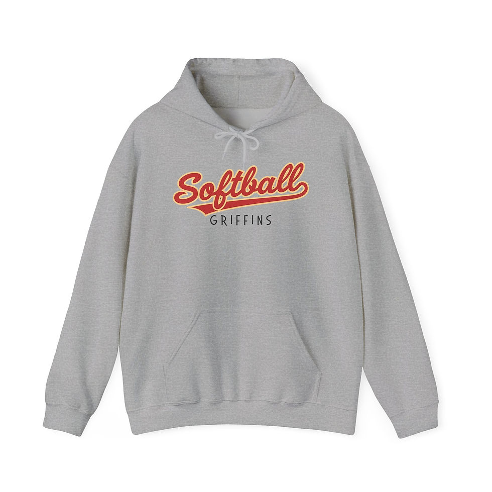 Thumbnail: Softball Griffins Hoodie - Vintage Script Team Sweatshirt
