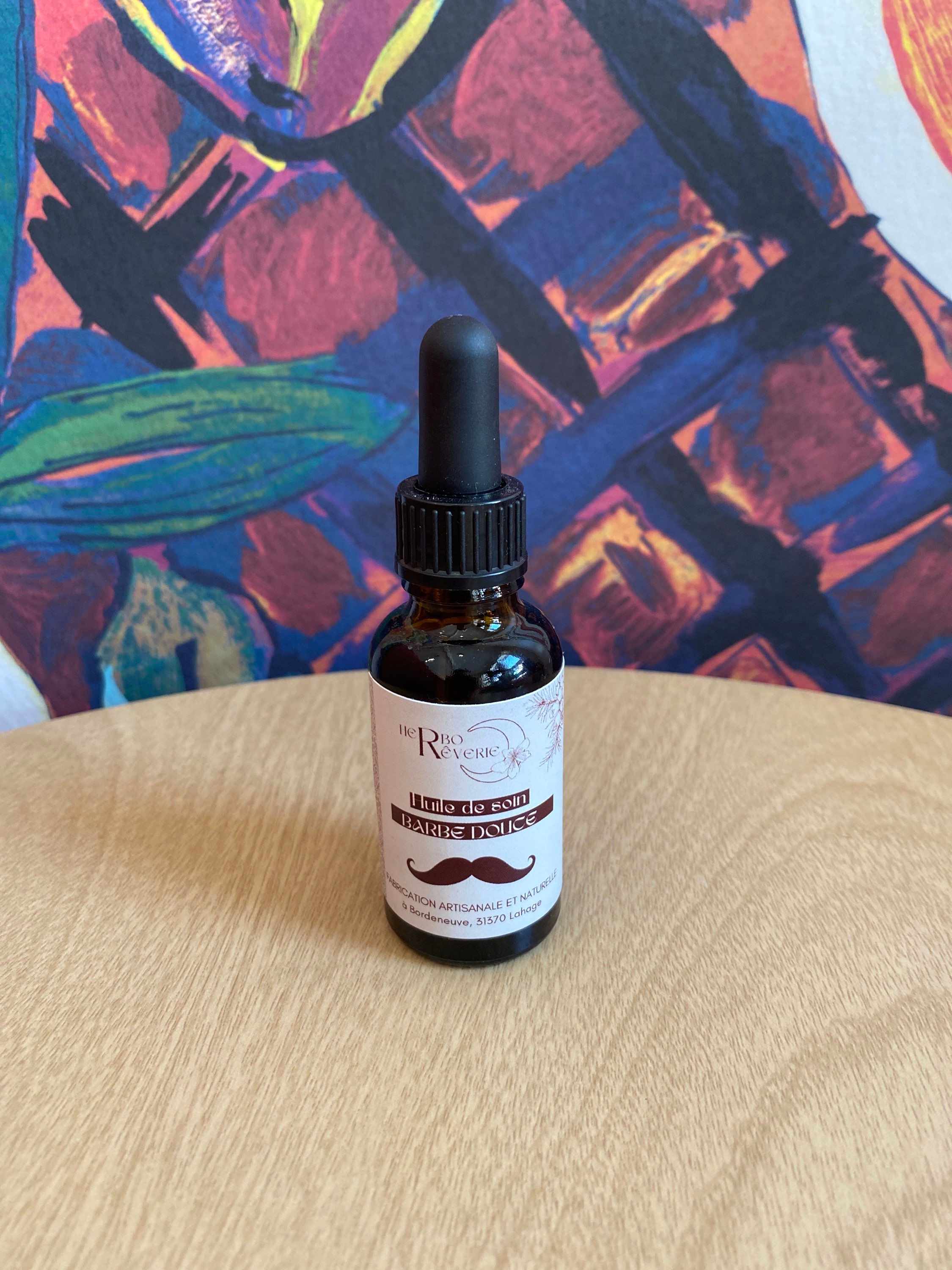 Huile de soin barbe douce