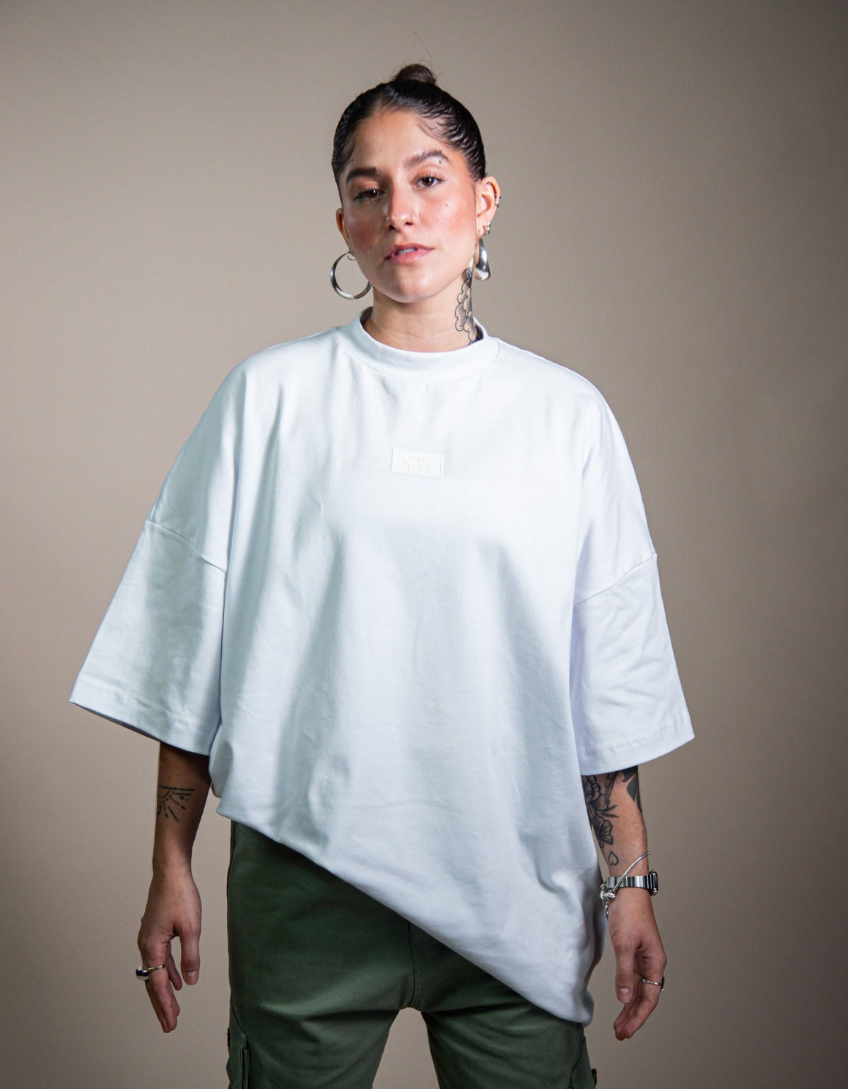 Oversized Isotype Tee Branca