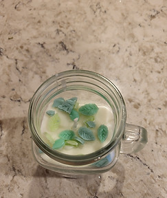 Bergamot Tea Candle from the Top