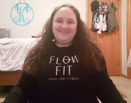 Me wearing a Flow Fit Sweater