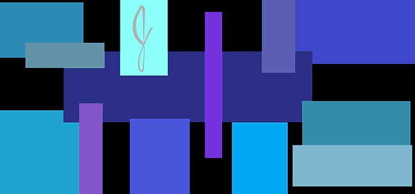Different shades of purple, blue and teal boxes in a modern pattern