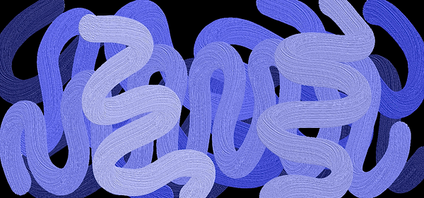 Different blue shades in a squiggly pattern