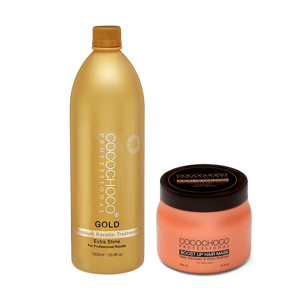 Thumbnail: COCOCHOCO Gold Keratin Treatment 1000ml +Cocochoco mask 500ml