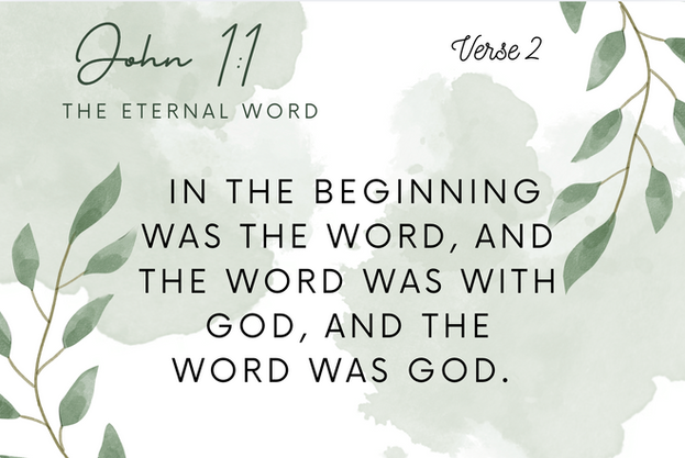 Verse 2 - John 1:1