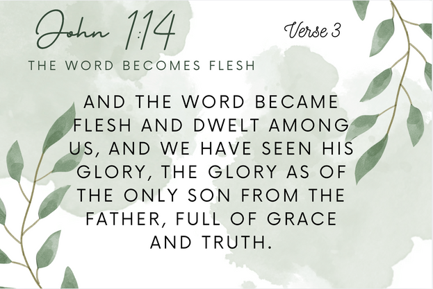 Verse 3 - John 1:14