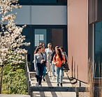 Students Walking Outdoors