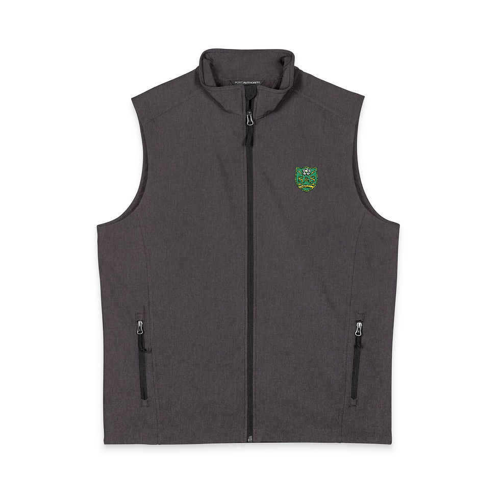 Thumbnail: Sips & Stix Men's Soft Shell Vest with S&S Patch 