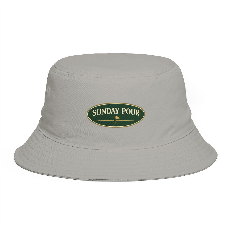 Thumbnail: Sips & Stix Sunday Pour Bucket Hat — Retro Golf-Inspired Casual Sun Hat