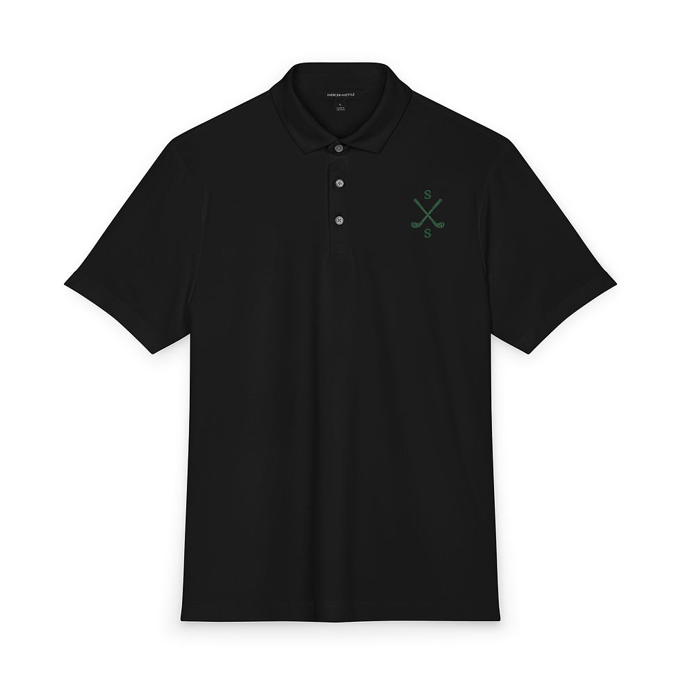 Thumbnail: Sips & Stix Golf Men's Stretch Jersey Polo Stix Design 