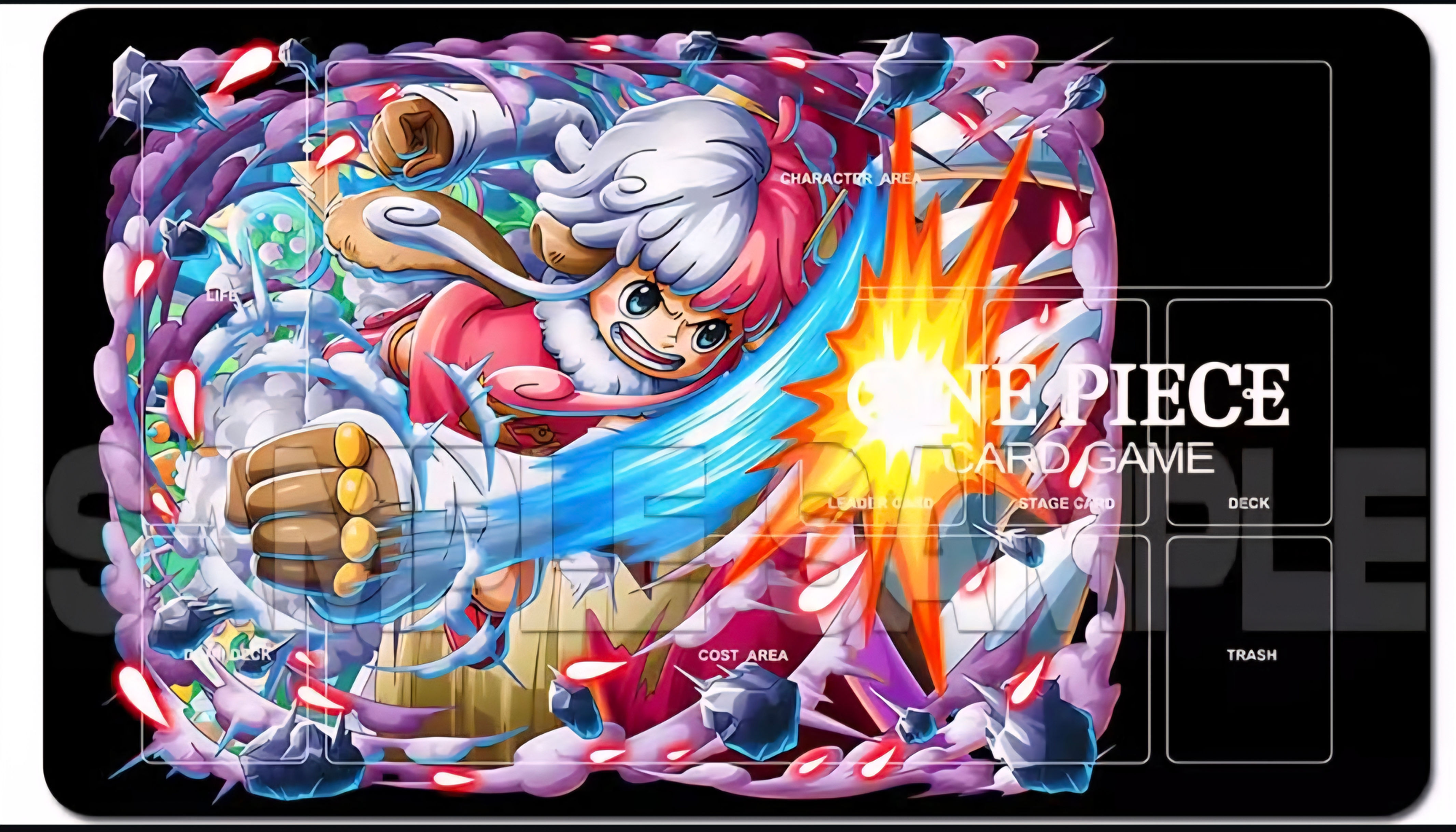 Custom Black One Piece Playmat #16