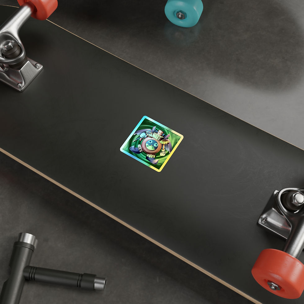 サムネイル： Time Wizard Holographic Die-cut Stickers