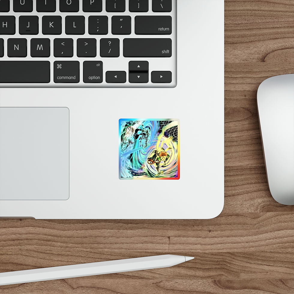 الصورة المصغرة: D.D. Holographic Die-cut Stickers