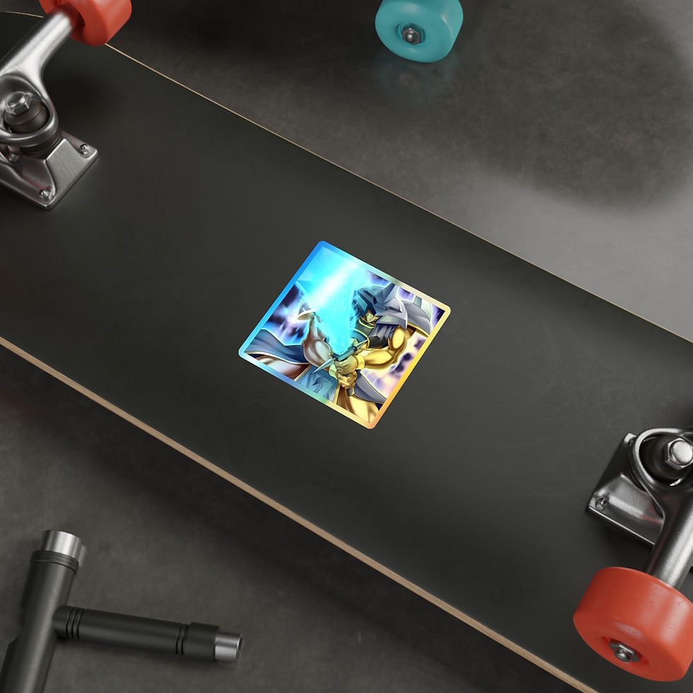 Miniature : Blue Sword Holographic Die-cut Stickers