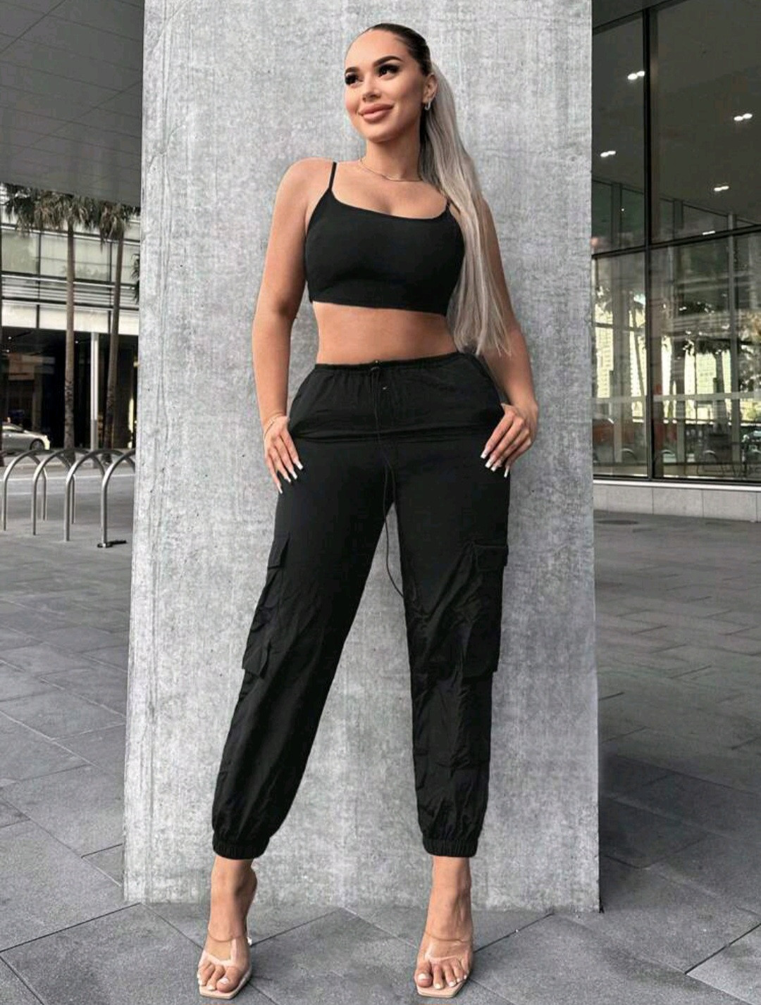 cami top and cargo pant