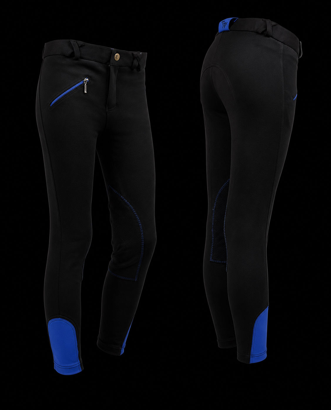 Pantalon d'équitation junior Noir