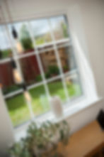 White window Georgian bars internal view