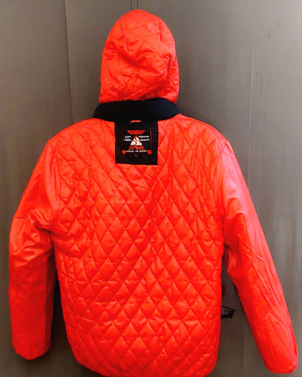 Thumbnail: Spire By Galaxy Men's Puffer Bubble Jacket lining back