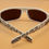 Thumbnail: Locs White Frames w/Black Bandana Men's Sunglasses {6067}