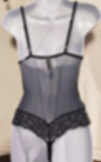 Black Lace Teddy Lingerie Pair {F0036} back of #1