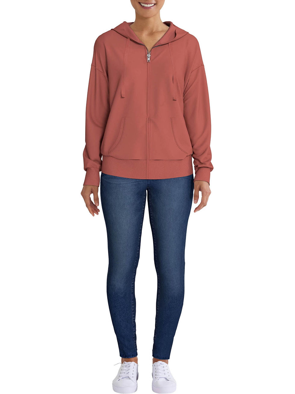 Time and Tru Women's Zip Up Hoodie {F0196}