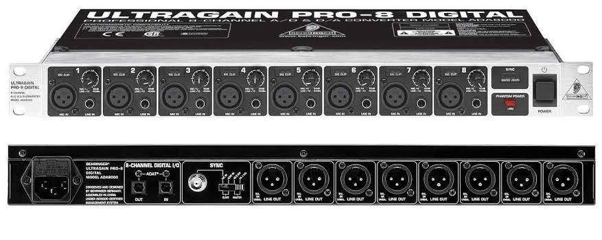 Preamp Behringer ADA8000 R$ 850