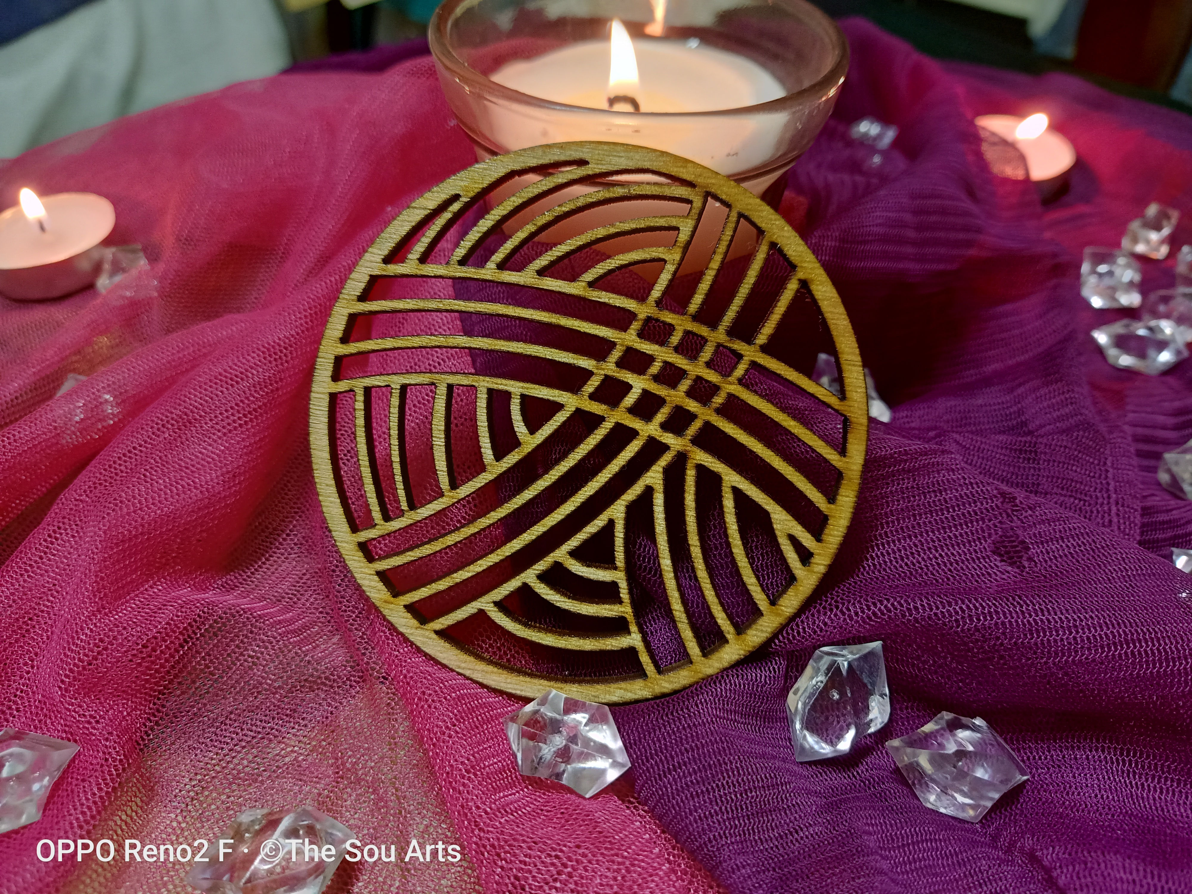 Curved Wood Coaster ( Patern- 01 )