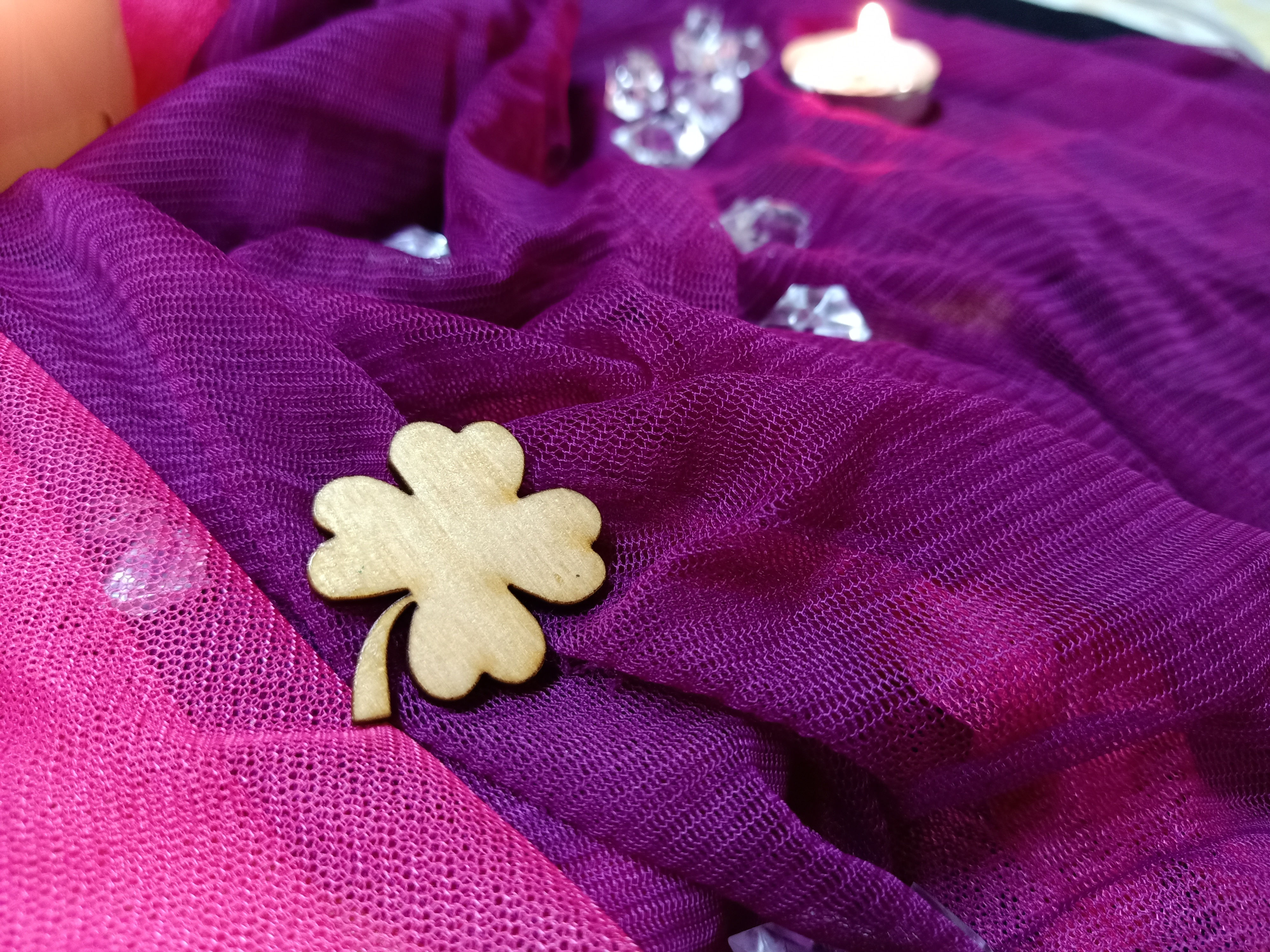 Shaped Wood Bookmark ( Flower  )