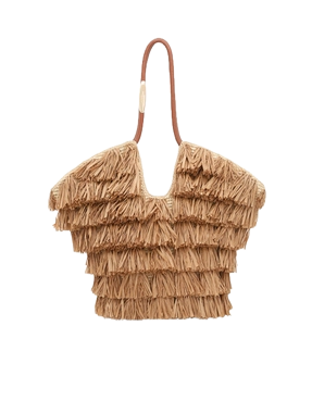 Zimmermann Goldentime Medium Fringe Tote