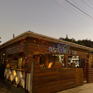 Joys BBQ restaurant in Union Island Grenadines, view from the street