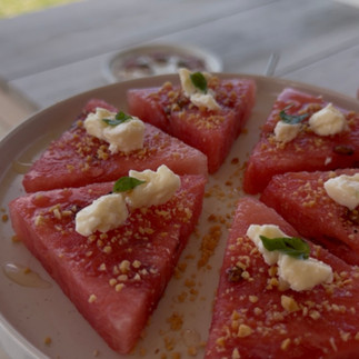 Tenuta restaurant Chatham Bay, watermelon appetiser