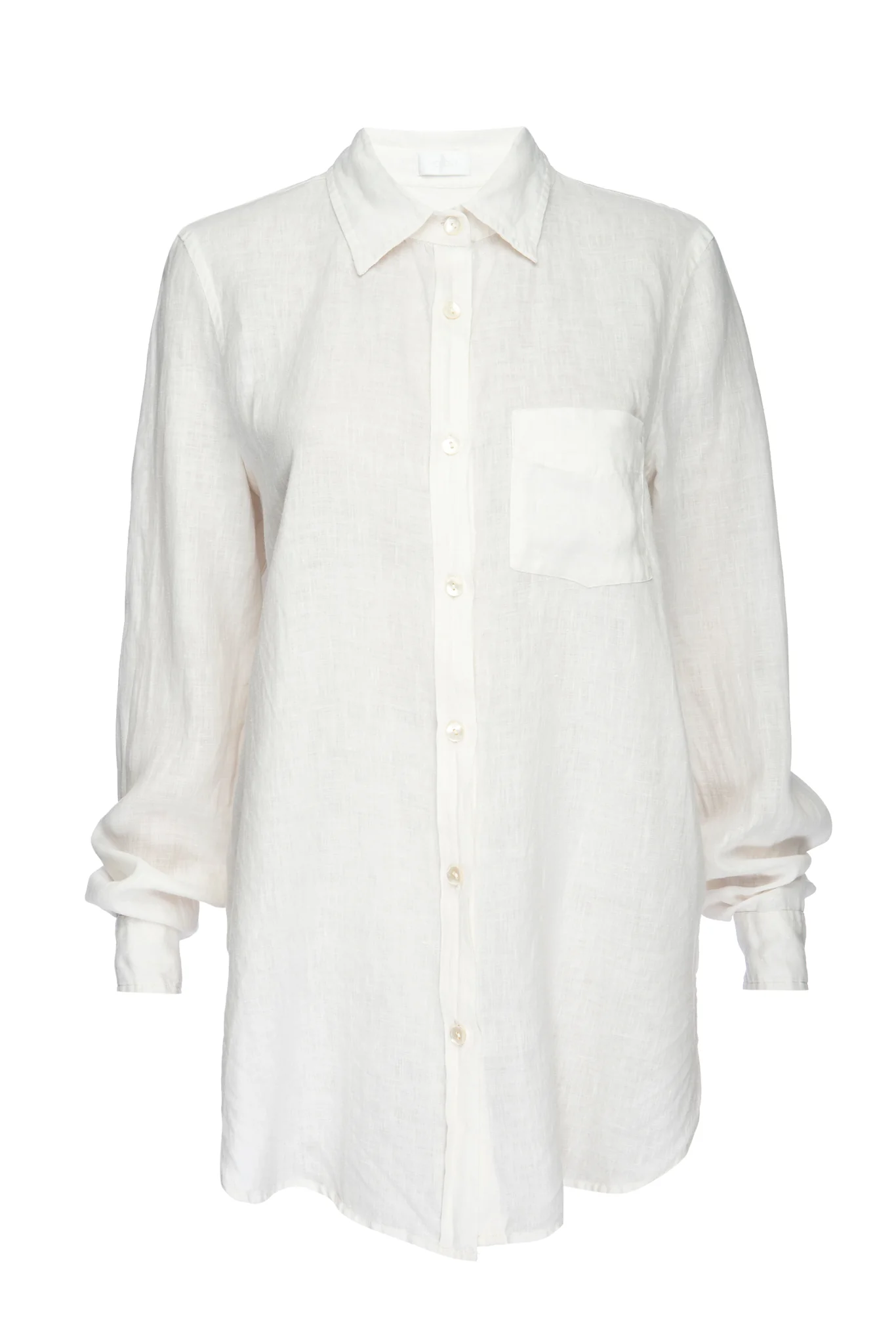 Monaco White Linen Shirt