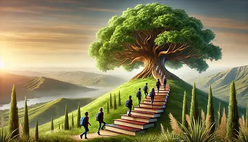 DALL·E 2024-07-14 01.12.31 - A grand, realistic tree symbolizing the tree of knowledge on 