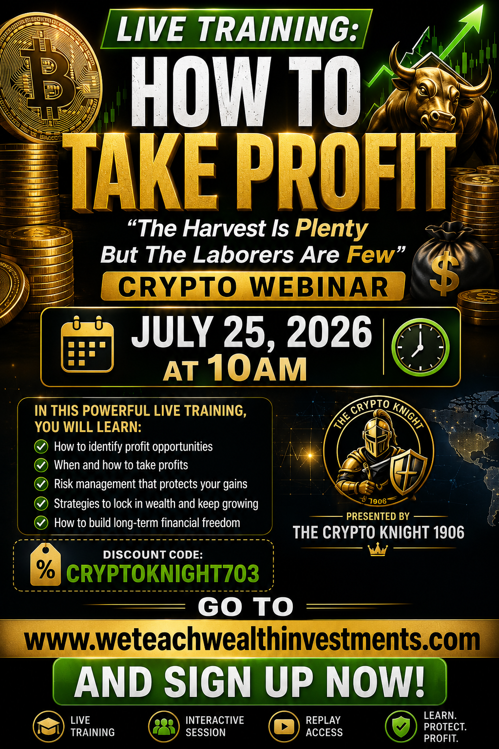 Live Training: HOW TO TAKE PROFIT