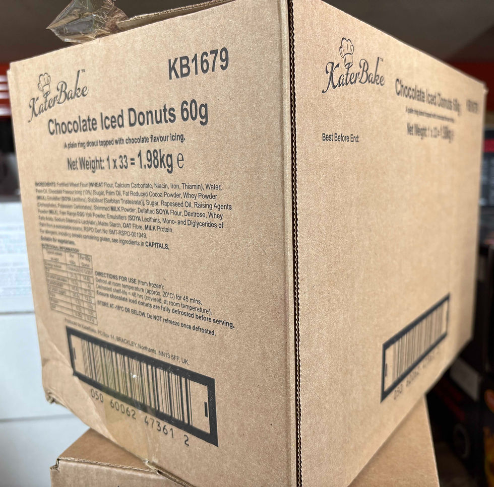 Kater Bake Chocolate Iced Donuts 60g 33pcs